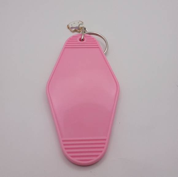 Motel Keychain Custom Hello Kitty Pink Keychain With Charm - Picture 2 of 2